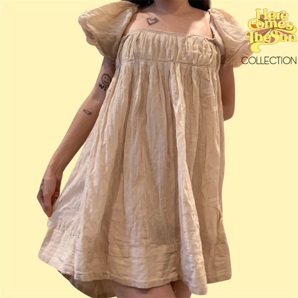 BoHo Free People Free-est Marina Mini Dress in Brown